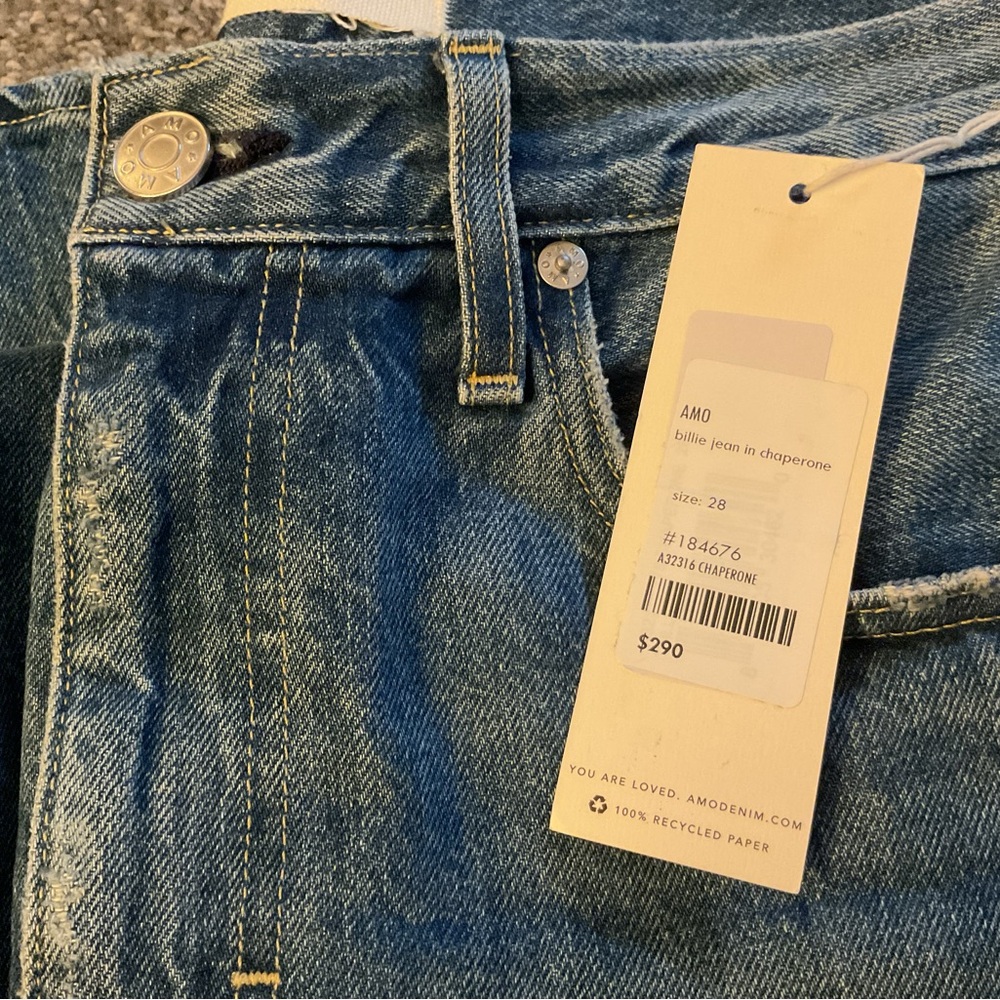 AMO Blue Flare & Wide Leg Jeans